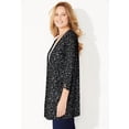 thumbnail image 3 of Catherines Women's Plus Size Shadowstripe Burnout Cardigan, 3 of 6