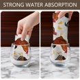 thumbnail image 6 of 6 Pcs Funny Kitchen Towels,White Chicken Brown Chick Pattern Microfiber Dish Towels,Kitchen Tea Towels,Kitchen Towel Set (18" X 26"), 6 of 7