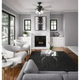 thumbnail image 6 of Hunter - Swanson Indoor Ceiling Fan With Light, 44-inch, Matte Black, Traditional-style, 4-speed, Energy Star, 52789, for Living Rooms, Bedrooms, 6 of 16