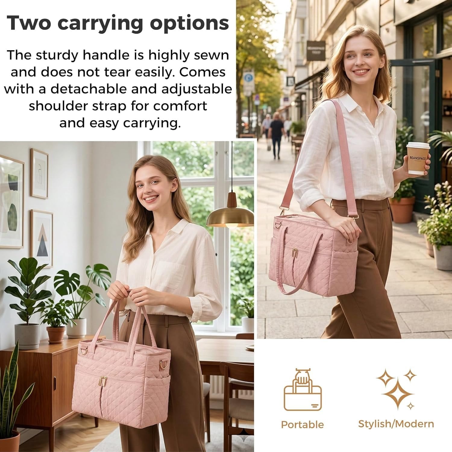 Extra-large lunch bag, Lunch box insulated for women tote bag, Soft Cooler Bag for Work Outdoor Picnic Trips
