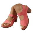 thumbnail image 2 of MKLEKYY Sandalias de Playa para Mujer, Sandalias de Tacón Alto para Mujer, Ropa Exterior de Verano, Sandalias de Tacón Alto A La Moda, Zapatos Casuales de Comercio Exterior para Mujer, 2 of 4