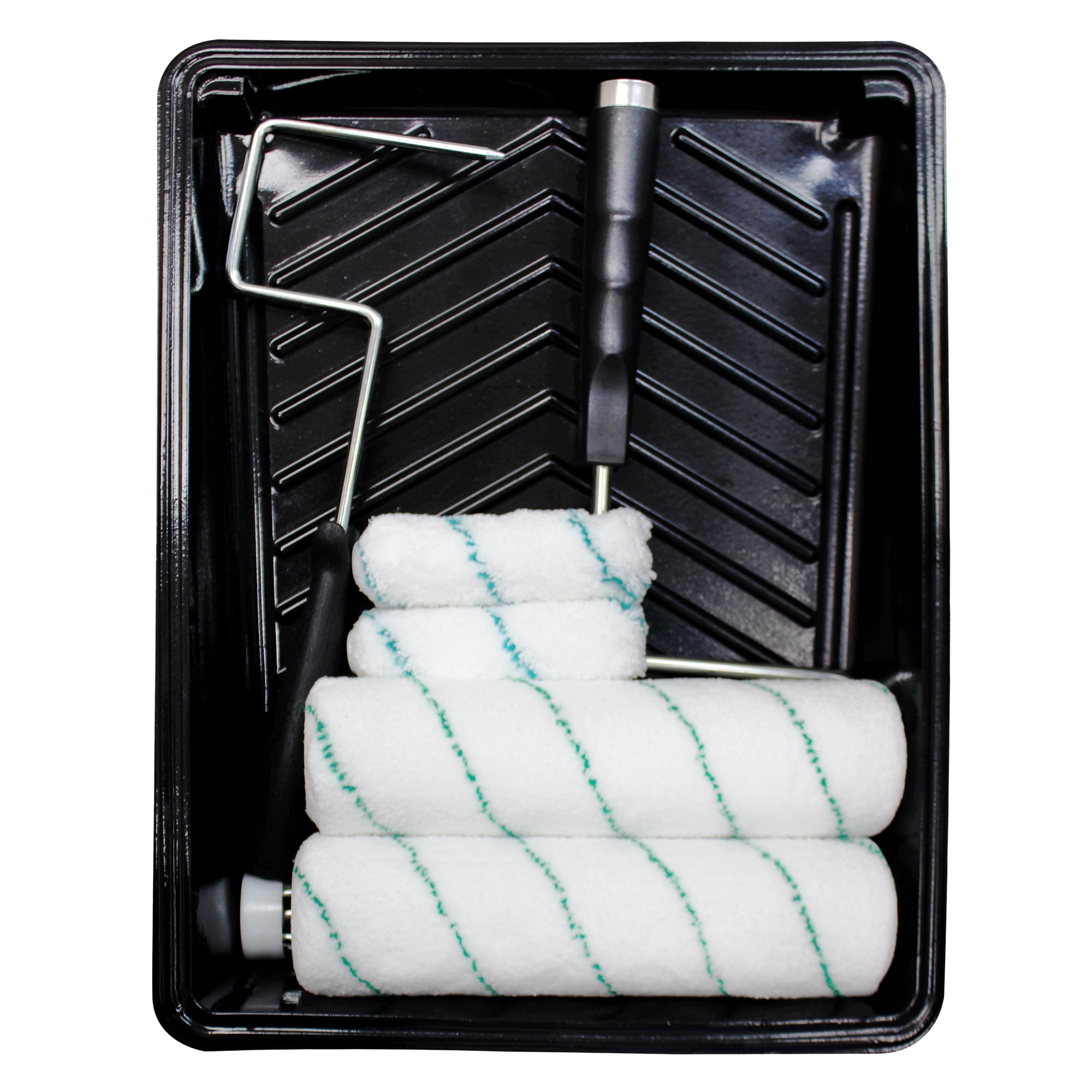 Best 8-Piece Ultra-Micro Paint Roller Kit with Plastic Tray