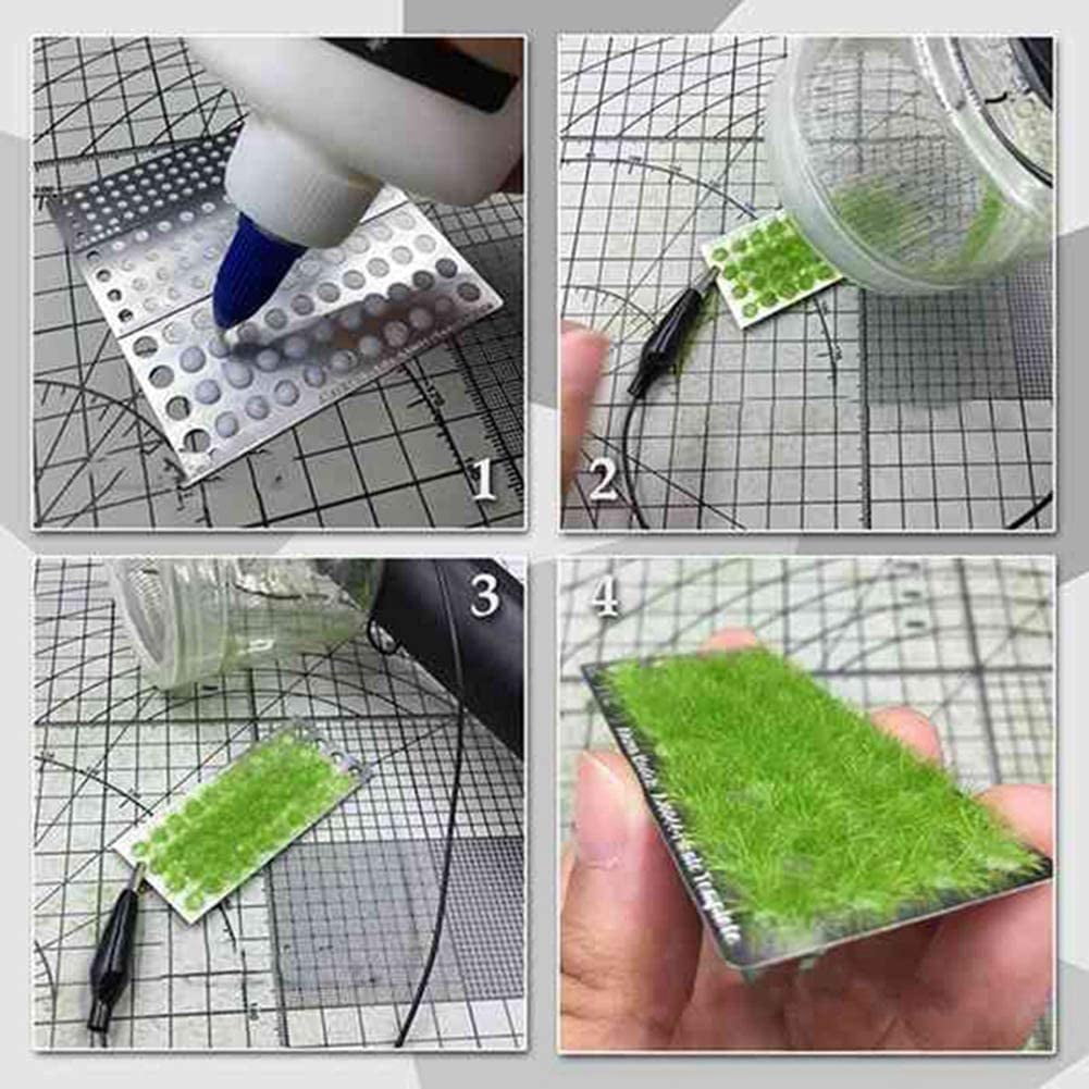 Flocking Kit Static Grass Applicator ABS Flocking Machine with Antislip Handle for DIY Scenic Modelling Diorama Scenery