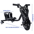 thumbnail image 5 of Drift Trike, Kid Ride on Tricycles, Big Wheel Drifting Tricycle for Ages 8+, Ride-On Kids Tricycle with Adjustable Seat-Black White,US Plug, 5 of 8