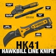 thumbnail image 5 of DEWALT 8.5 inches Hawkbill Line Knife – Fixed Blade Cable Stripping Knife for Electrical Work & Utility Cutting for Electricians, 5 of 6
