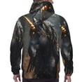 thumbnail image 7 of Naloa Black And Gold White Horse Men's Casual Hooded Collar Drawstring Hoodies Pullover Sweatshirts Casual Long Sleeve Shirts-4X-Large, 7 of 7