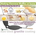 thumbnail image 3 of PetriStor Waffle Maker redondo tiene revestimiento antiadherente de 8 pulgadas, máquina de cono de gofre – Krumkake Iron – Máquina para hacer obleas – Máquina para hacer conos de gofre – Máquina para, 3 of 5