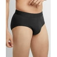 thumbnail image 3 of Hanes Explorer Men’s Brief Underwear, 2-Pack Black/Grey S, 3 of 7