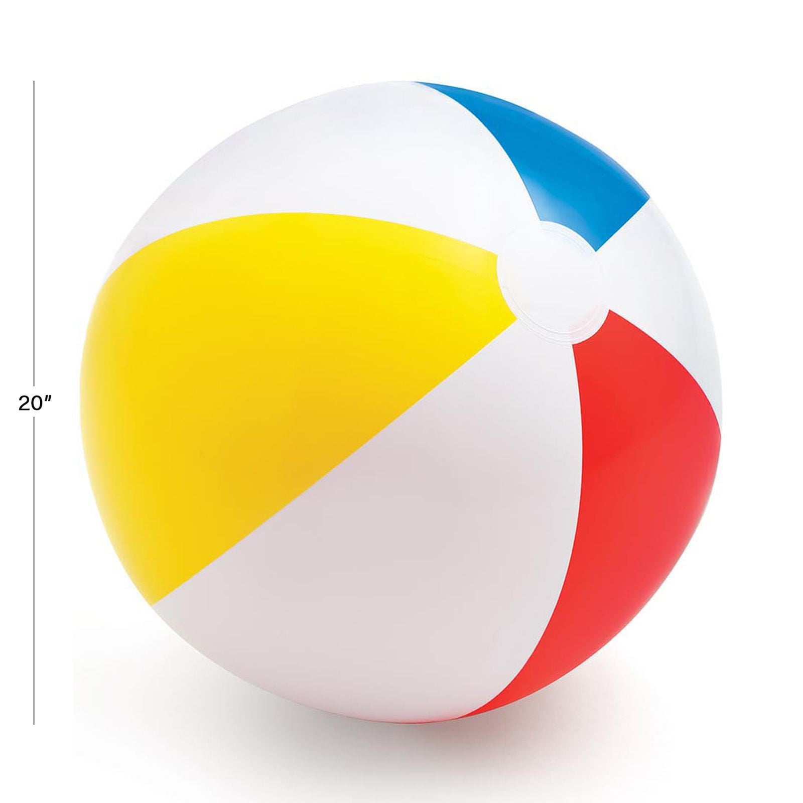 (2 pack) Intex 20" Glossy Panel Multicolor Inflatable Beach Ball Pool Toy Ages 3+