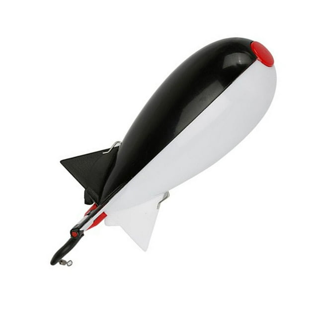 Alimentador de cohetes de pesca Advancent Spod grande y pequeño color blanco M 19cm