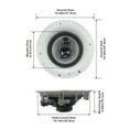 thumbnail image 2 of Acoustic Audio CSic84 Frameless In Ceiling 8" Speaker 5 Pair Pack 3 Way Home Theater Speakers, 2 of 6