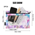 thumbnail image 3 of Gorgeous Butterfly 2 Pack Pencil Pouch for 3 Ring Binder Smooth Zipper Folders with Pockets Clear Window Pencil Case, 3 of 6