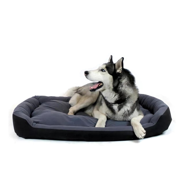 Cama para Perro Hills Negra Gris Confortable Resistente X-Large
