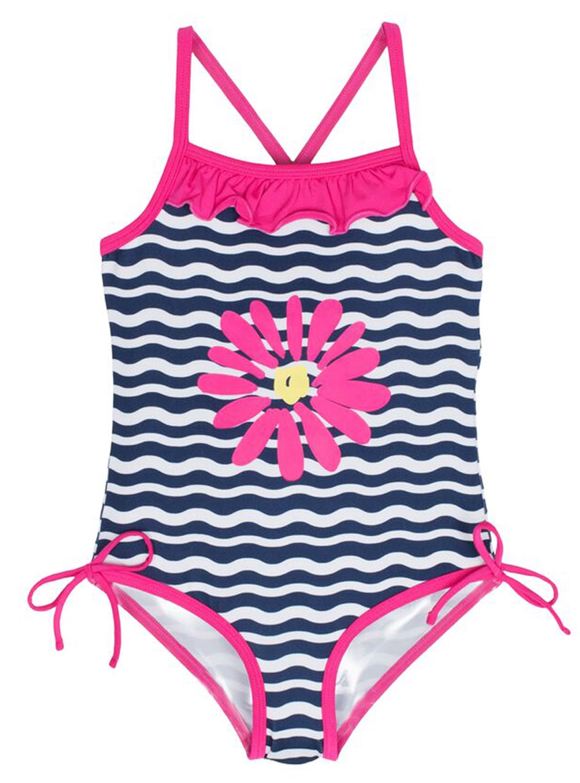 Freestyle Girls Sailor Heart One Piece Swimsuit