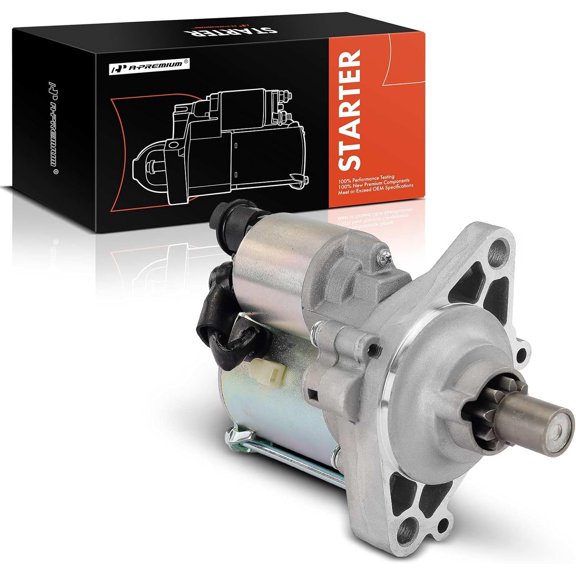 A-Premium Starter Motor Compatible with Honda Accord 1996-2002, Odyssey 1996-1998 & Acura CL 1997-1999 & Isuzu Oasis 1996-1999, 2.2L 2.3L, 12V 1.6KW 9-Teeth Clockwise