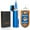 Blue, variant on 420 Carbon Steel Cutter and Lighter Set, Built-in Punch, Triple Jet Flame Butane Torch Lighter, Refillable Windproof Gas Lighter, Black. (Sold Without Gas)