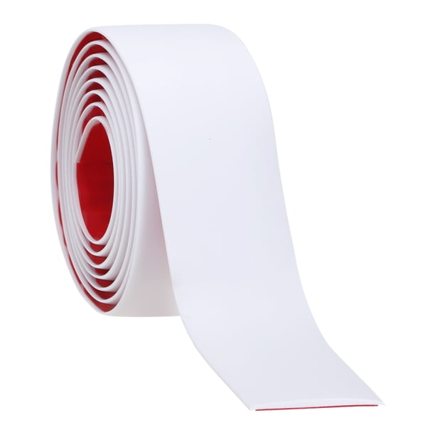 Tira de transición de piso autoadhesiva Uxcell 6.6 Ftx2" divisor plano de vinilo blanco
