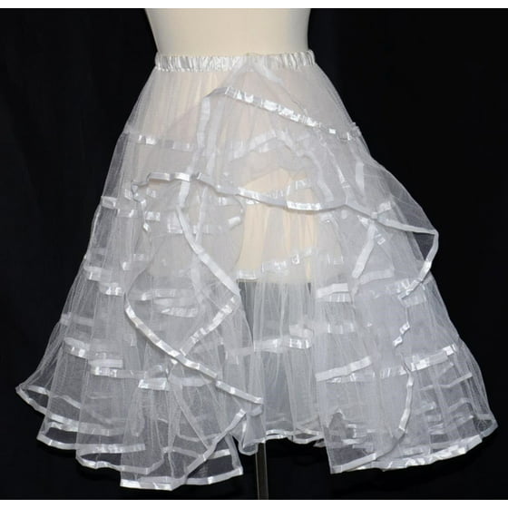 Dirndl Trachten Haus - White Long Petticoat Slip for German Dirndl ...