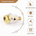 thumbnail image 2 of Compressed Oiler Oil Lubricator 6mm Compressed Mist Oil 1/4 ", 2 of 5