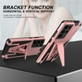 thumbnail image 7 of Dteck Case for Samsung Galaxy S22 Ultra with Stand, Hybrid Dual Layer Heavy Duty Military Grade Armor Defender Sleek Touch Protective Phone Cover Work with Magnetic Car Holder,Rosegold, 7 of 7