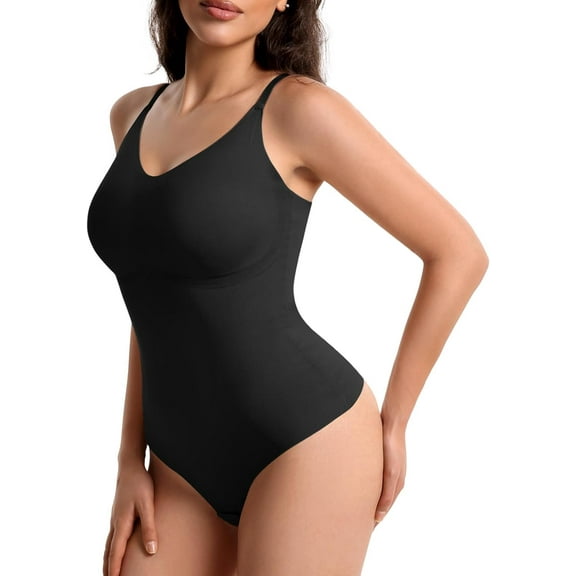 Shapewear Bodysuit for Women Tummy Control Body Shaper Thong Bodysuits Seamless Shaping Faja Slimming Snatched Top