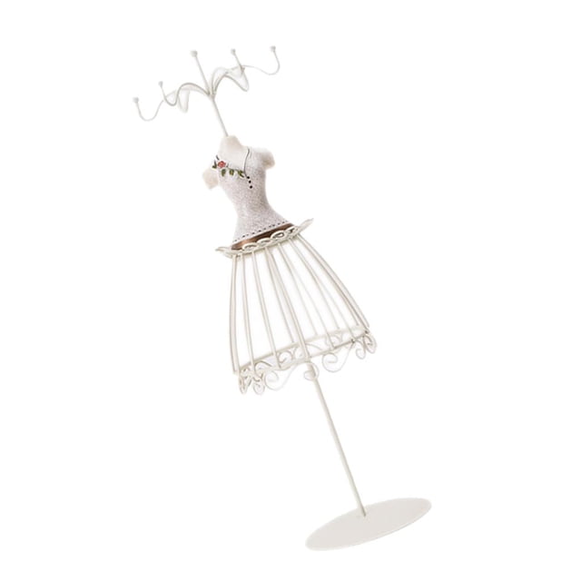 32 Cm/13 Inch Creative Doll Jewelry Stand Holder Mini Skirt Model Rack Lady Figure Home Decor Jewelry Store Display 2