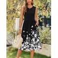 thumbnail image 4 of Vestido Zeagoo, camiseta floral sin mangas de verano con bolsillos, 4 of 6