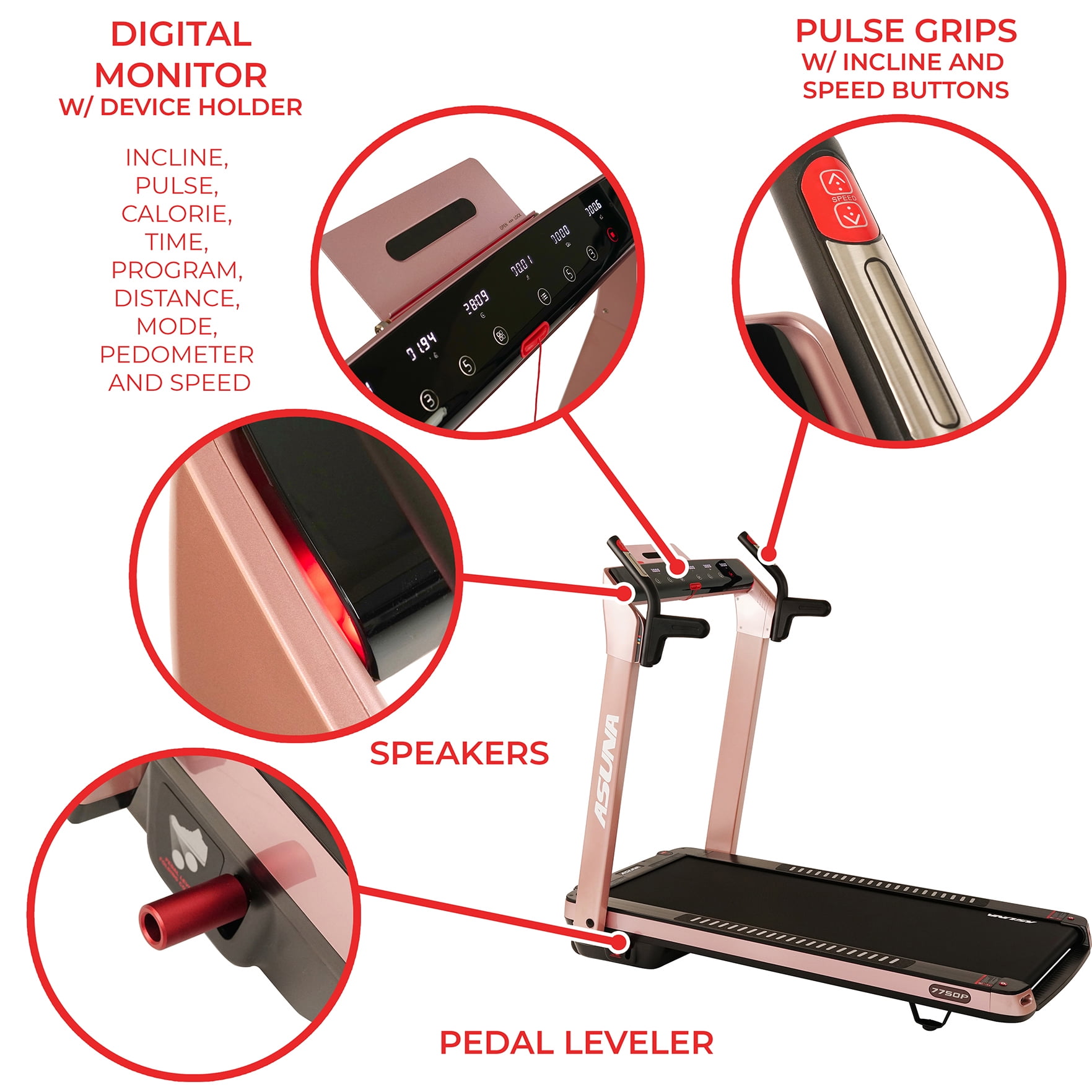 asuna spaceflex motorized treadmill
