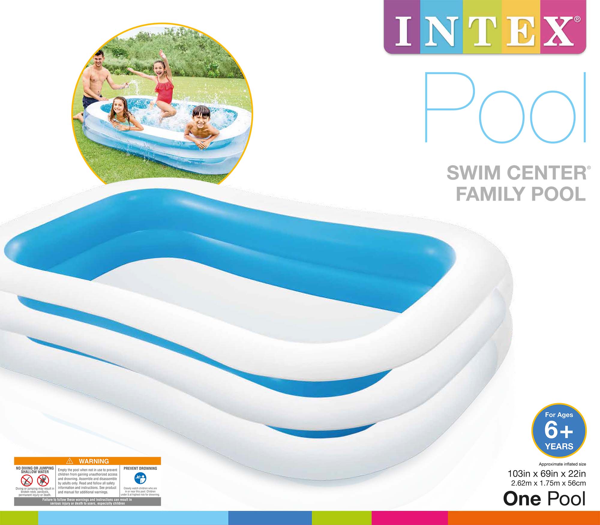 intex swim center family pool 56483ep