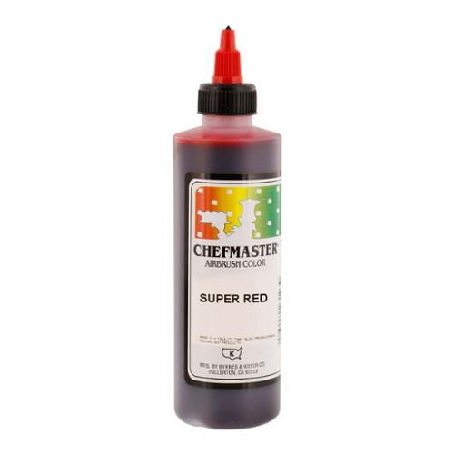 Chefmaster 9-Ounce Super Red Airbrush Cake Decorating Food Color