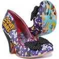 thumbnail image 5 of Irregular Choice Looney Time Women's Mid Heel Shoes With Bow In Purple Size 10, 5 of 6