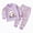 G913-Purple, variant on HFHAPW Toddler Pajamas Girl Boys' Pajamas 2-Piece Pjs Sleepwear Kids Cartoon Fall Winter Outfits