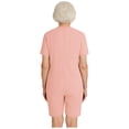 thumbnail image 2 of TTAO Men's Anti-Strip Adaptive Jumpsuit Short Sleeve Adaptive Rompers for Elderly Special Needs Patients Pink 3XL, 2 of 7
