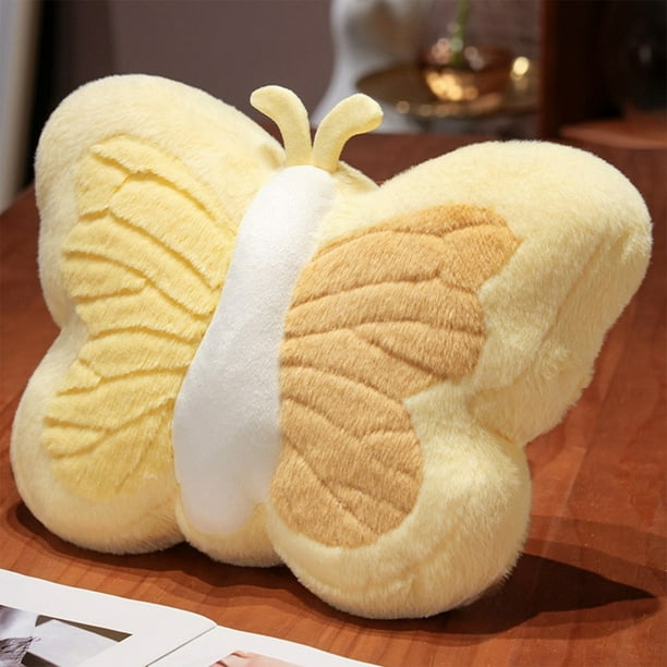 Cojín en Forma de Mariposa, Almohada de Soporte Lumbar con Relleno Suave, Apoyo para la Espalda, Cojín Decorativo con Tela de Poliéster, 42x30x10cm para Sala, Dormitorio, Oficina, Coche