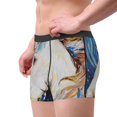 thumbnail image 2 of Honeii Starry White Horse Men's Underwear Boxer Briefs Pack, ComfortSoft Boxer Brief for Men, Moisture-Wicking Breathable-Medium, 2 of 5