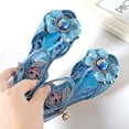 thumbnail image 2 of Sandalias de Disney para niñas, novedad de verano, zapatos de princesa para niños, sandalias con boca de pez salvaje de fondo suave, zapatos frozen elsa, plantilla 34 de 21,6 CM Gao Jinjia LED, 2 of 2
