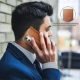 thumbnail image 4 of Funda de piel de color liso retro para iPhone 12 Pro Max, color negro, 4 of 5