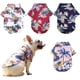 thumbnail image 1 of Paquete de 4 camisas hawaianas para perros, ropa transpirable de verano para mascotas, sudaderas para perros, camisas para perros con diseño de árbol de coco, piña, playa, para perros pequeños, median Namotu CZCW-ZC413-4, 1 of 7