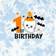 thumbnail image 4 of Inktastic 1st Birthday with Ghost and Bats Halloween Boys or Girls Baby Bodysuit, 4 of 5
