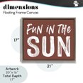 thumbnail image 4 of Stupell Industries Coastal Fun In Sun Brown Sentiment Brown Floating Frame Canvas Art, 21 x 17, by Lettered and Lined, 4 of 8