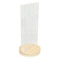 thumbnail image 2 of Coffee Capsule Holder Acrylic Bamboo Wood 48 Holes Rotatable Pod Rack Stand for Home, 2 of 8