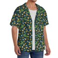 thumbnail image 2 of Naloa Crocodile And Oranges Men's Loose Fit Cuban Collar Short-Sleeve Shirt, Hawaiian Shirts, Mens Shirts Casual for Everyday Wear Outings-X-Large, 2 of 5