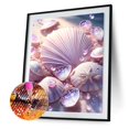 thumbnail image 2 of Cuadros Decorativos 5D bricolaje taladro redondo completo diamante pintura playa Shell Kit arte decoración del hogar (NH2919) Wdftyju  de costura negro 4 estilos, 2 of 4