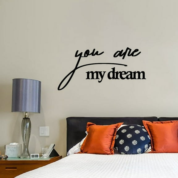 Handmadetneonsign You Are My Dream Words Metal Wall Art Light, Letters Quote Sayings Metal Sign Wall Decor, Home Metal Decor