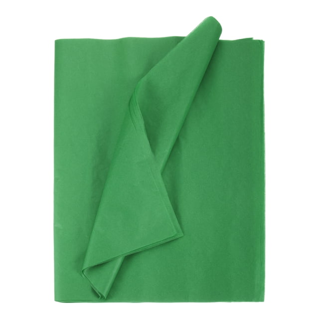 Unique Bargains 24 Sheets Tissue Paper 14" x 20", Tissue Paper for Gift Bags Tissue Paper Dark Green for Gift Wrapping