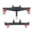 thumbnail image 5 of Almencla 2Pcs 1:12 Aluminum RC Front and Rear ,Replacement,Crawler Metal Parts DIY Accessories Upgrade Part for MN128 RC Trucks black, 5 of 8