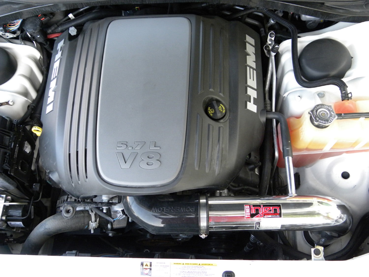 Injen 06-10 Magnum / Charger / Challenger Hemi 5.7L V8 SRT-8 6.1L 5.7L V8 Polished Power-Flow Air Fits select: 2005-2006 CHRYSLER 300C, 2006-2010 DODGE CHARGER