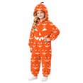 thumbnail image 5 of KPOPLK Family Matching Pajamas Novelty Halloween Onesie Xmas PJs Kids Soft and Cozy Flannel Jumpsuit for Holiday Party,Size 5-6 Years, 5 of 5