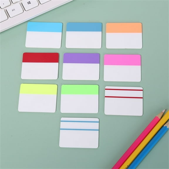 Sticky Index Tabs Book Page -  Writable Colored Pages Markers, Repositionable File Tab Flags Labels Self Adhesive Reading Divider Sticker for Books, Binders, Notebook and Folders