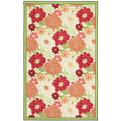 Better Homes and Gardens Floral Suzani Outdoor Rug - Walmart.com